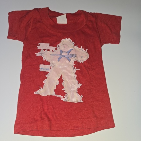 Mattel Other - VINTAGE He-Man Master‎ Of The Universe RED T-SHIRT CHILDS size 2